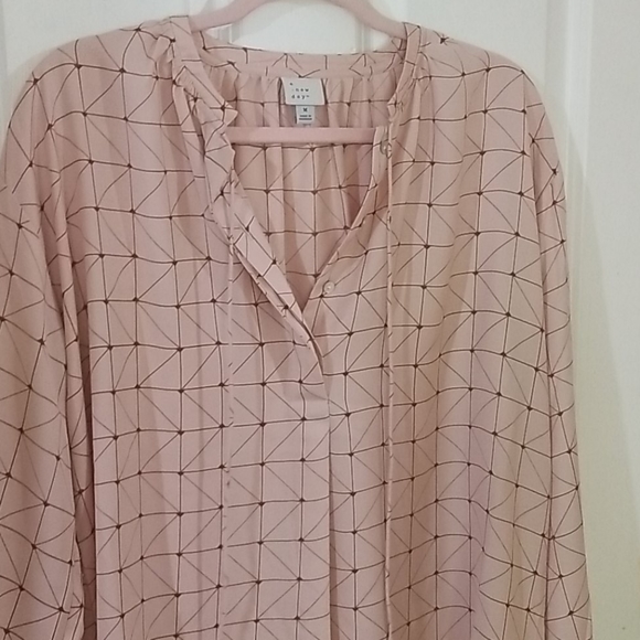 Beautiful a new day Pink Long Sleeve Blouse - Picture 3 of 4